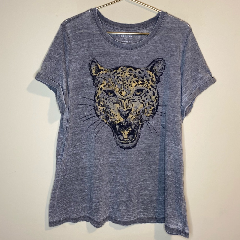 Torrid Leopard Relaxed Fit Crew Tee